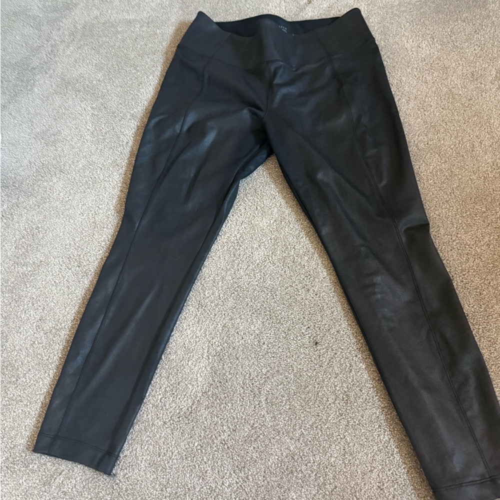 Black Faux Leather Leggings